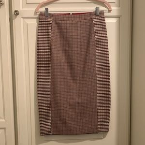 Stella Mccartney Checked Wool Pencil Skirt
